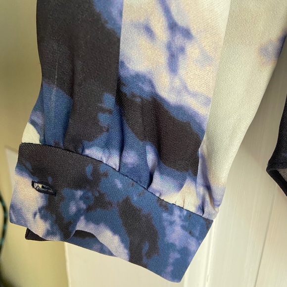 Kate spade navy/white/blush blouse - Picture 3 of 5